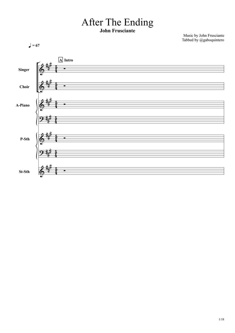 After The Ending Tab & Chords John Frusciante PaidTabs
