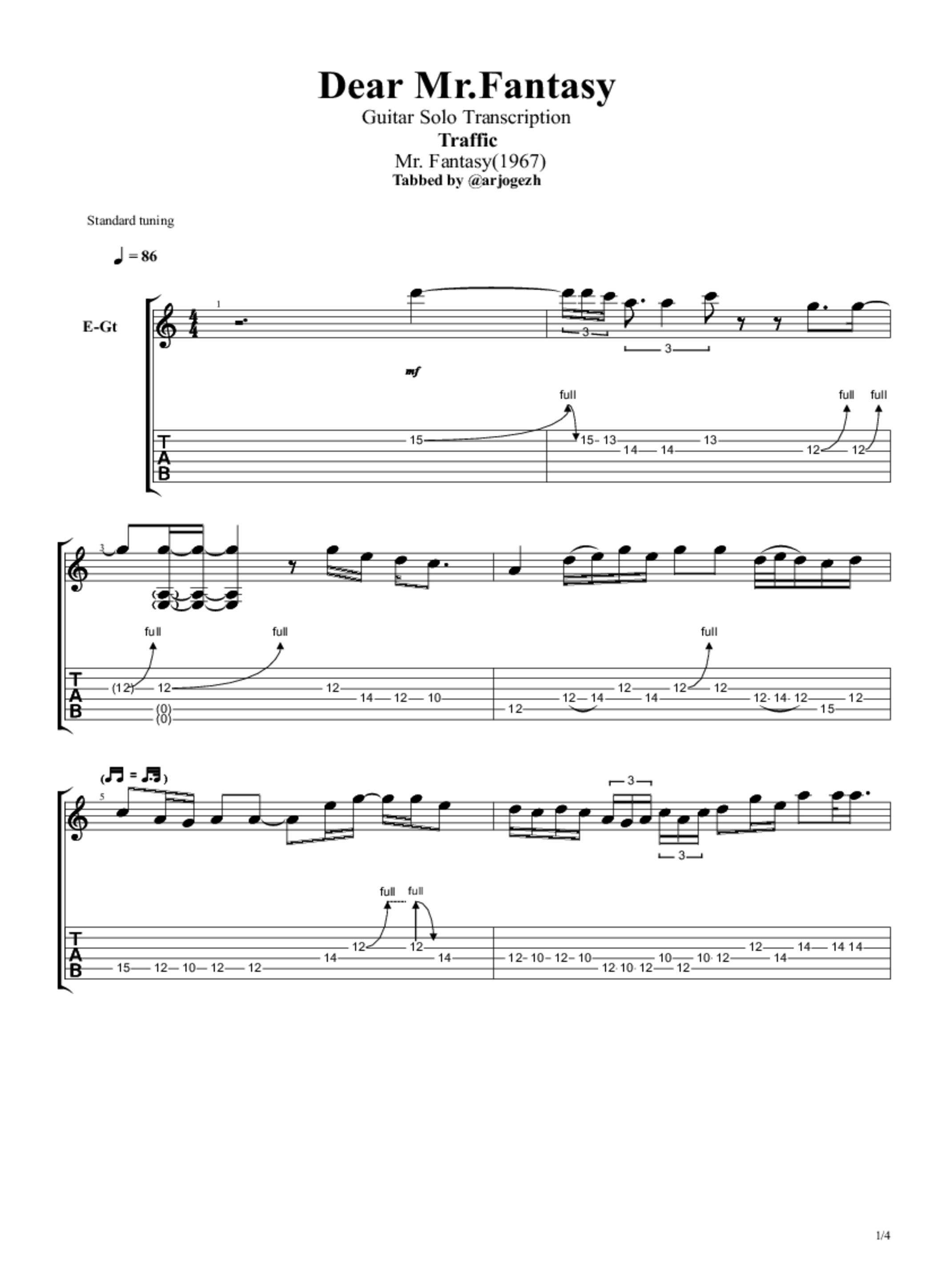 Dear Mr. Fantasy Tab Traffic