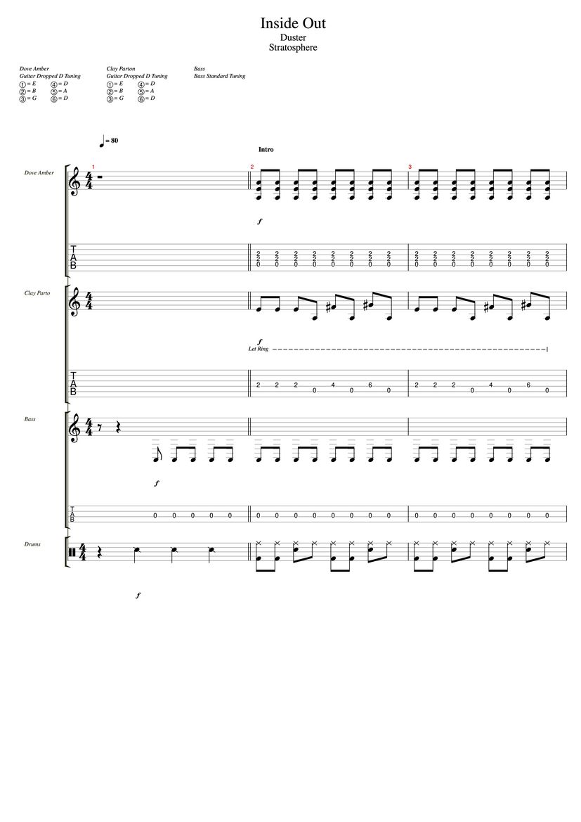 From The Inside Out Guitar Chords