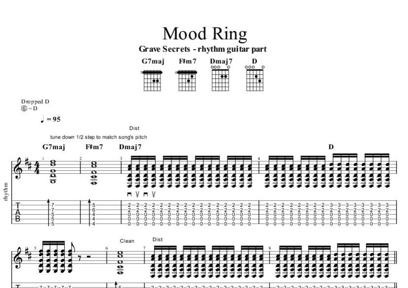Mood Ring Chords & Tabs Grave Secrets