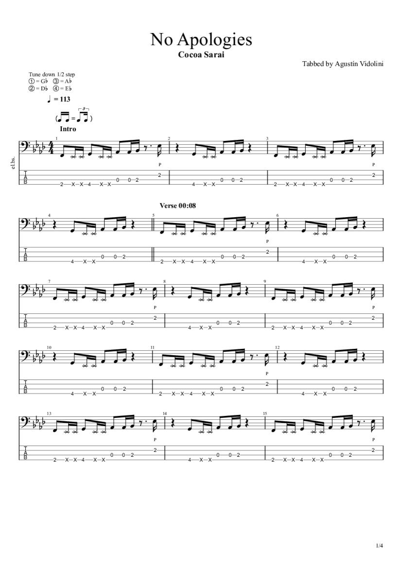 Apologise Guitar Chords