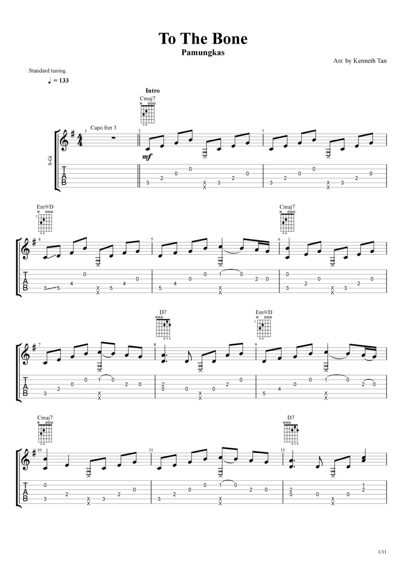 To The Bone Pamungkas Fingerstyle Acoustic