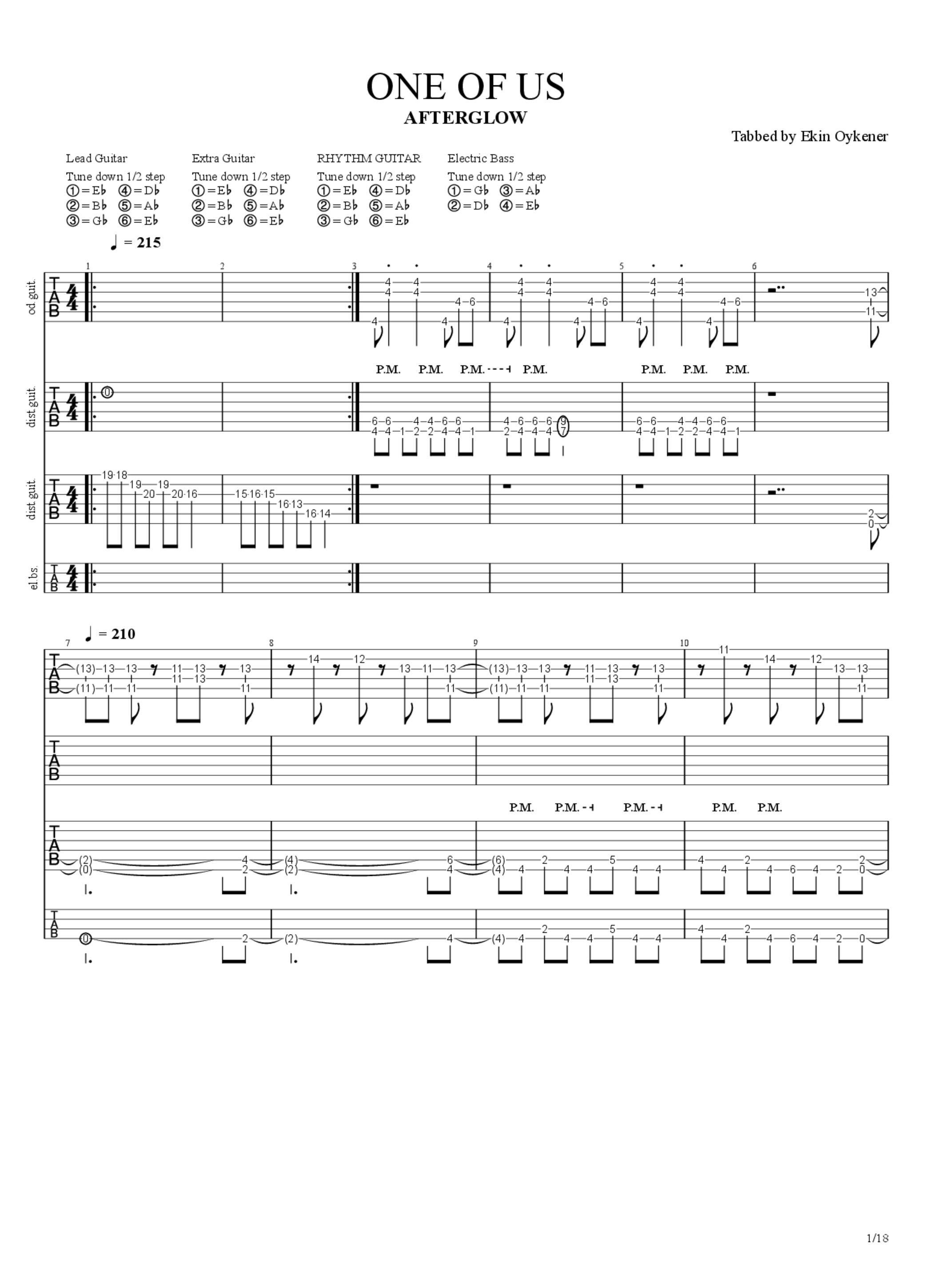 One Of Us Guitar Chords