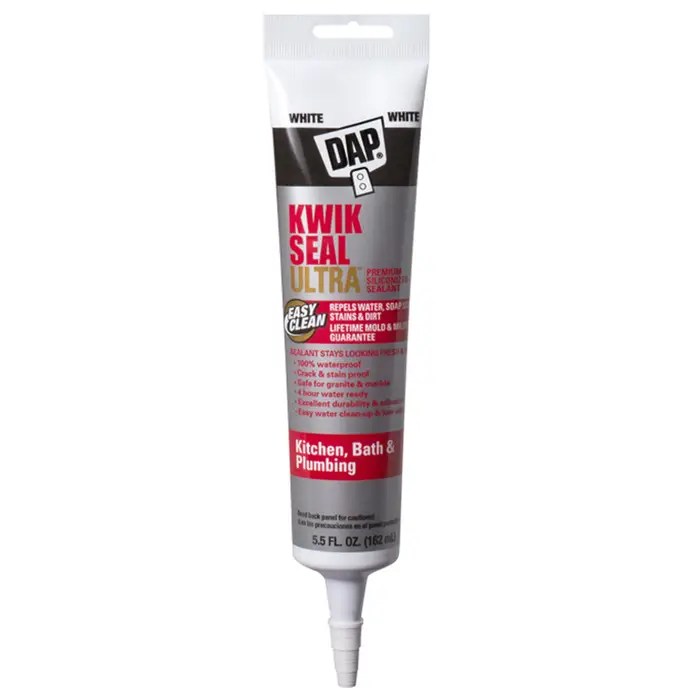 5.5 Oz Dap 18914 White Kwik Seal Ultra Premium Siliconized Sealant