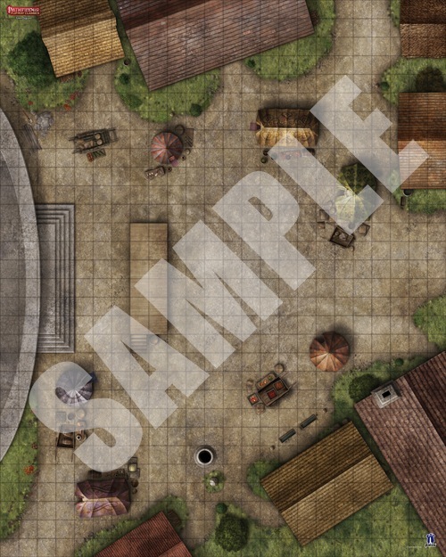 D&D Town Square Map Paizo.com - Pathfinder Flip-Mat Classics: Town Square