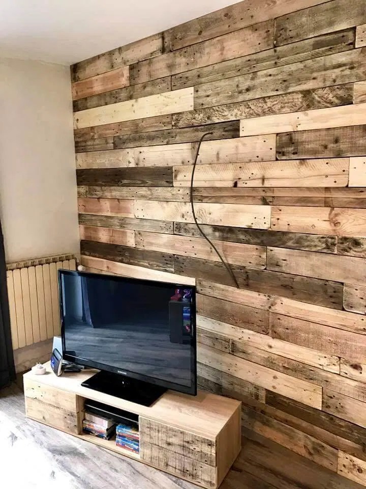 DIY Pallet Wall Paneling / Wall cladding Pallets Pro