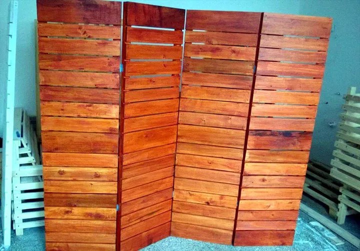 DIY Upcycled Pallet Room Divider Pallets Pro