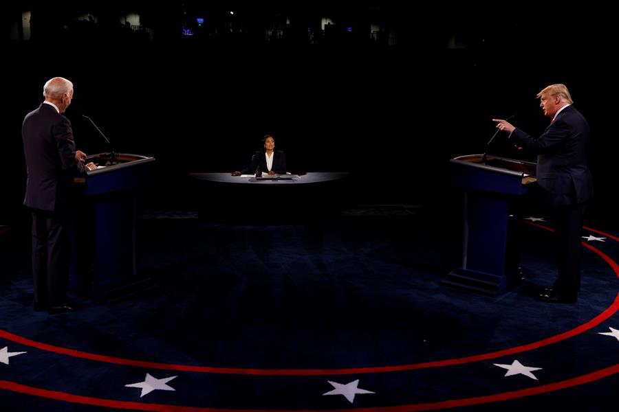 Último debate presidencial Trump gana con datos, Biden con emociones