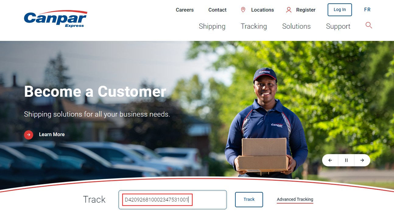 Canpar Tracking Canada Canpar Express Tracking Parcel Panel