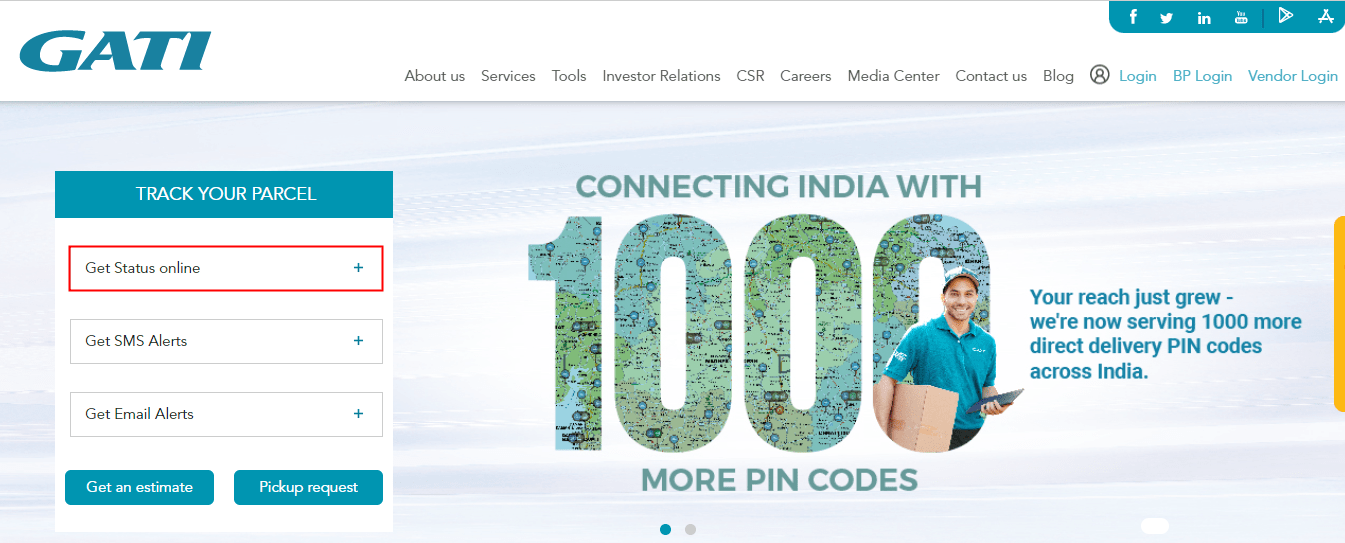 Gati Tracking Track Gati Courier by Docket Number ParcelPanel