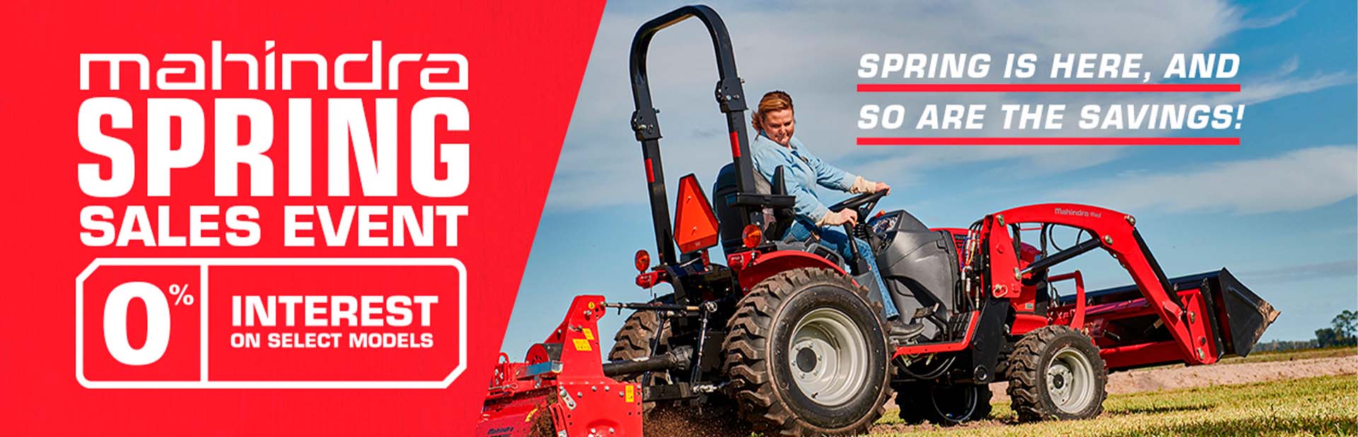 Mahindra, the official tractor of tough 4H Equipment, LLC Denham