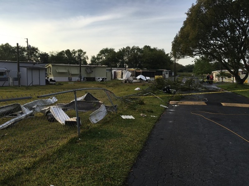 Wind Damage, Stormy Weather, Heartwarming Reunion Tarpon Springs, FL