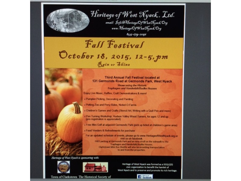 Heritage of West Nyack Fall Festival NyackPiermont, NY Patch