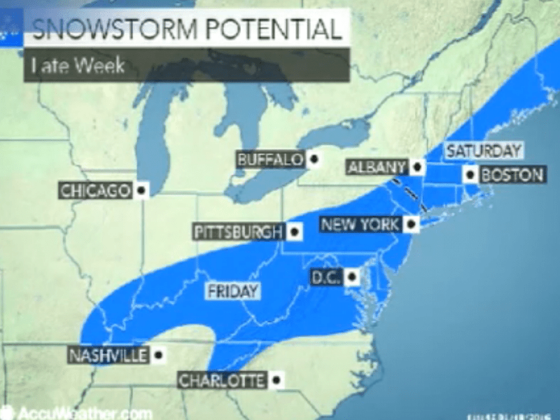 WEATHER Snow Coming To Woodbridge Area Friday Could Be 'Big...