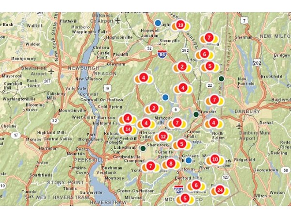 UPDATE NYSEG Estimates on Power Outages Southeast, NY Patch