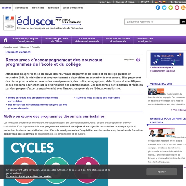 Actualités Ressources des nouveaux