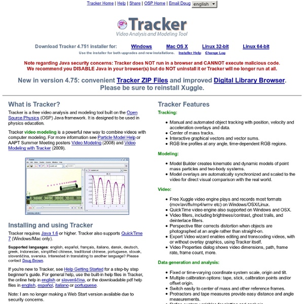 Tracker Video Analysis and Modeling Tool for Physics Education Pearltrees