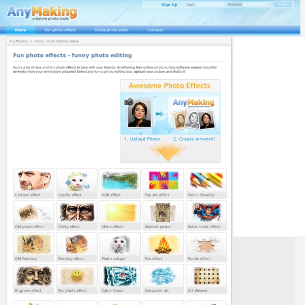 AnyMaking Best fun photo effects. Photo fun online. Free online photo
