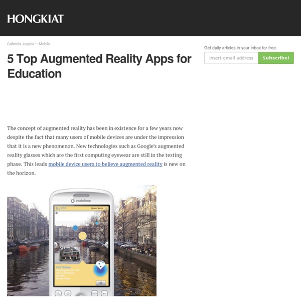 5 Top Augmented Reality Apps For Education Pearltrees
