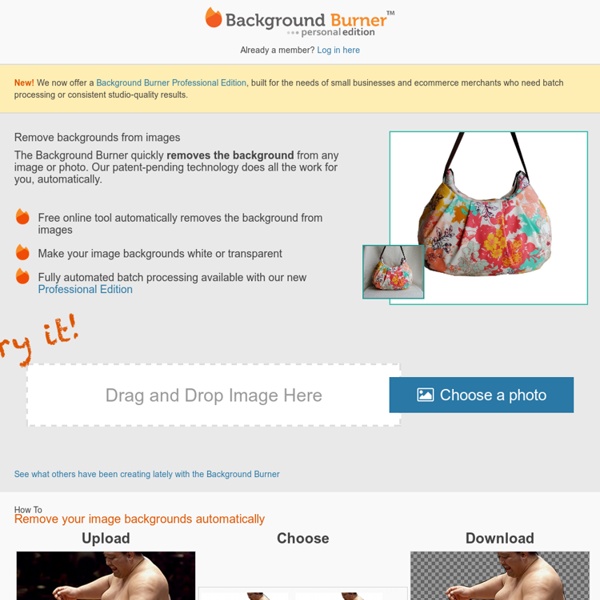 Background Burner Instantly Remove Backgrounds from Images and Photos