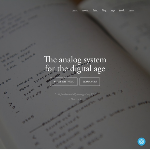 Bullet Journal An analog notetaking system for the digital age