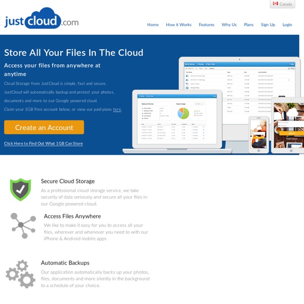 Cloud Storage From Just Cloud. Free Online Storage Pearltrees