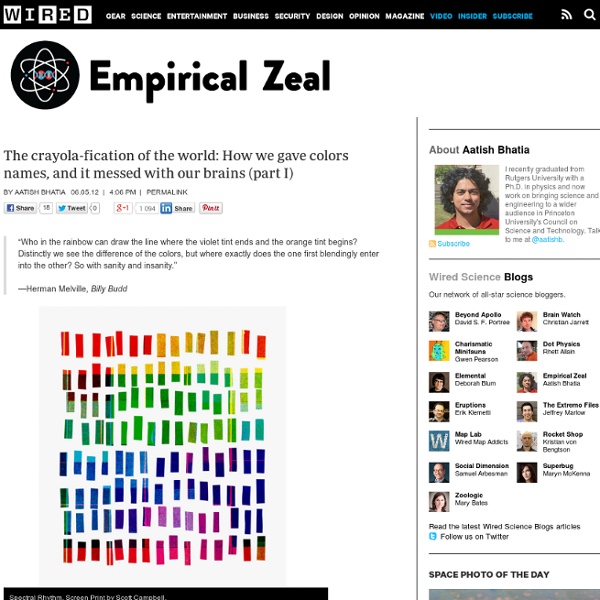 The crayolafication of the world How we gave colors names, and it