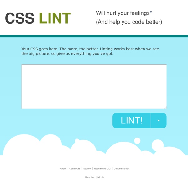 CSS Lint Pearltrees
