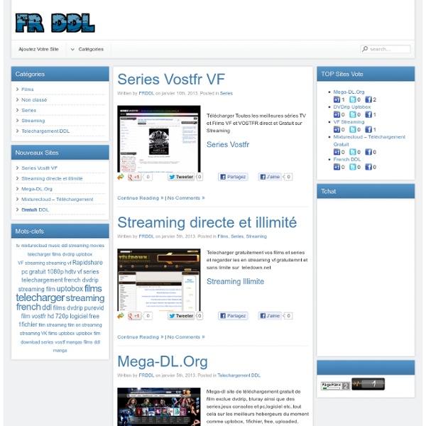 meilleurs sites de téléchargement films, séries, ebook, MP3 (DDL.