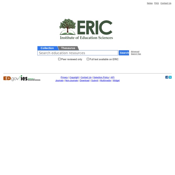 ERIC Education Resources Information Center JOURNALS Pearltrees