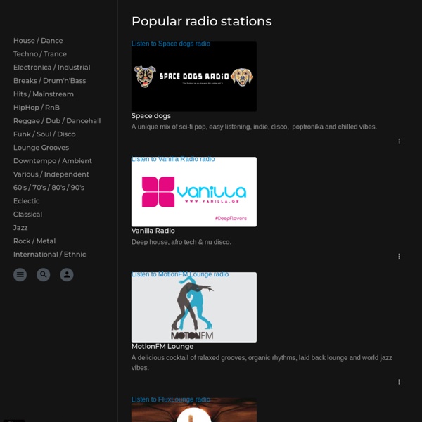 radio stations, electronic & house music, online web radio