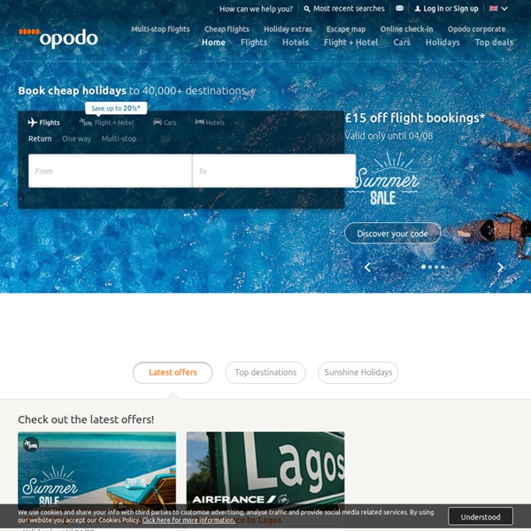 Book cheap flights, hotels, city breaks and package holidays with Opodo
