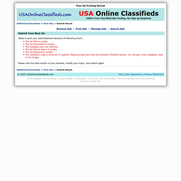 Free Ad Posting Result Pearltrees
