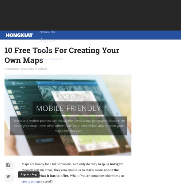 10 Free Tools For Creating Your Own Maps Pearltrees