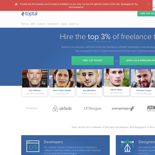 Toptal Hire Freelance Talent from the Top 3 Pearltrees
