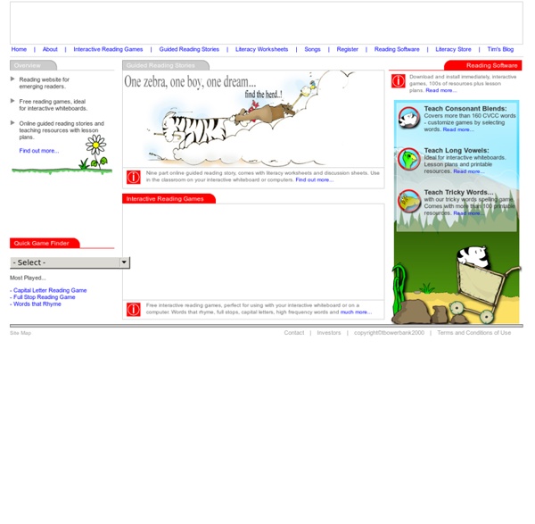 Guided Reading and Reading Games with Roy the Zebra Pearltrees