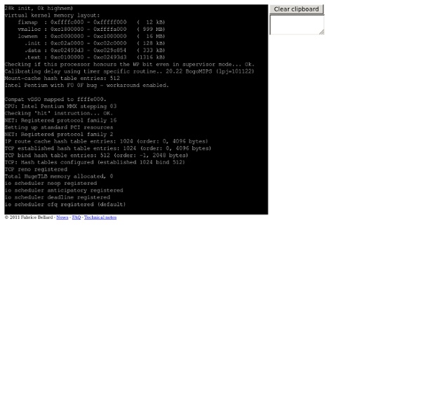 Javascript PC Emulator Pearltrees