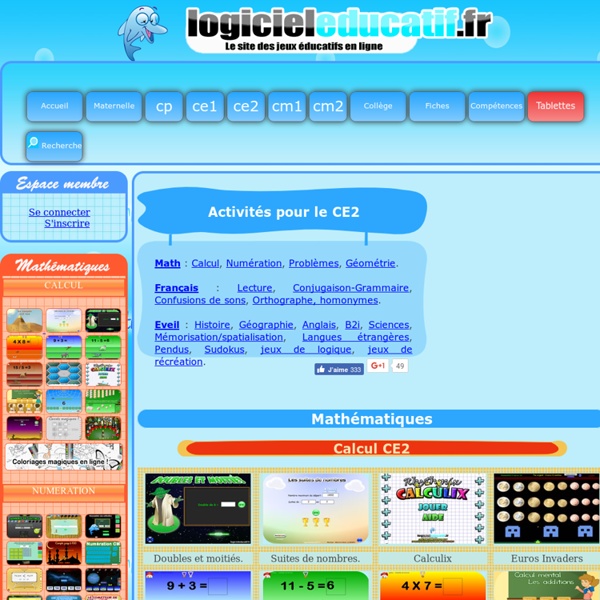 logiciels educatif niveau ce2 gratuit Logitheque.com