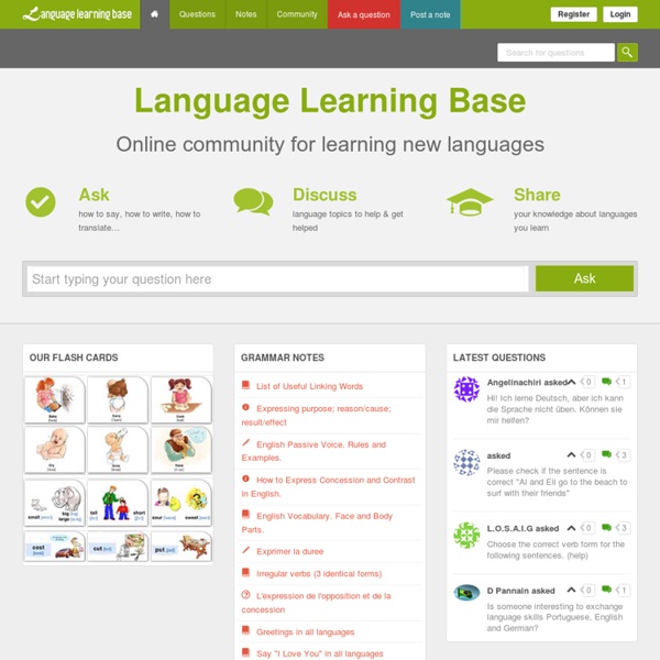Language Learning Base Pearltrees