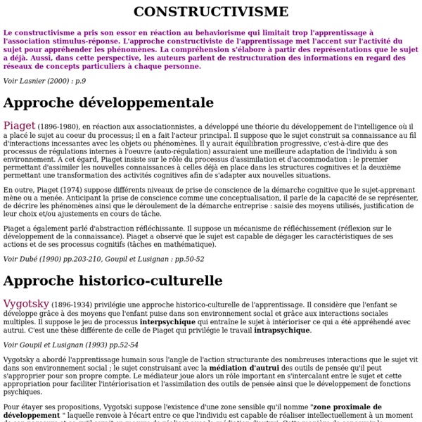 LE CONSTRUCTIVISME Pearltrees
