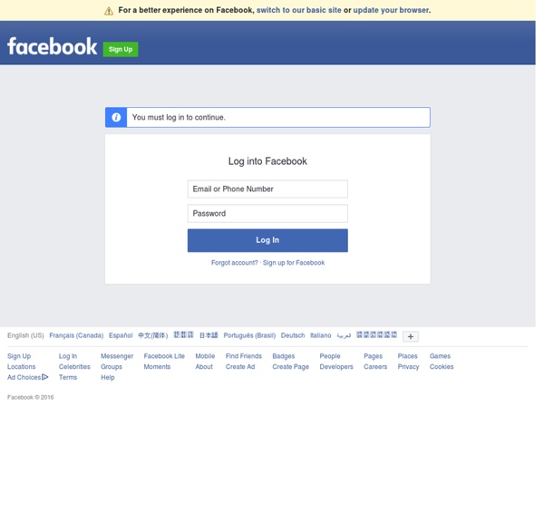 Se connecter à Facebook Pearltrees