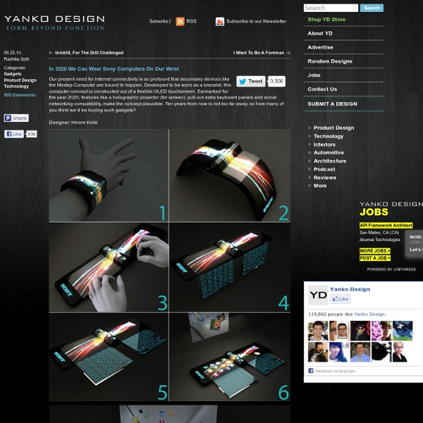 Sony Nextep Computer Concept for 2020 by Hiromi Kiriki Pearltrees