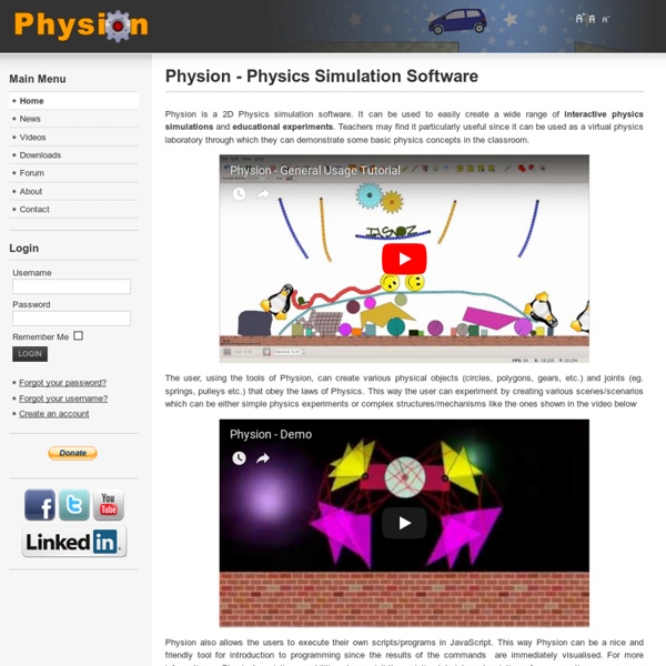 Physion Physics Simulation Software Pearltrees