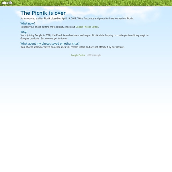 Picnik Photo editing the easy way, online in your browser Pearltrees