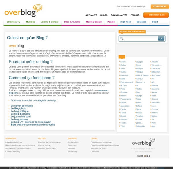 Qu'estcequ'un Blog ? Pearltrees