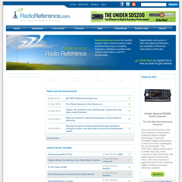 Scanner Frequencies and Radio Frequency Reference(04)