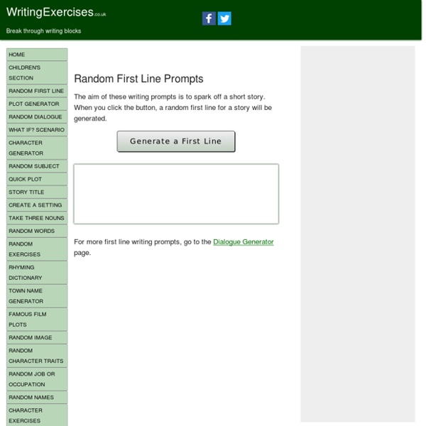 Random First Line Generator Pearltrees