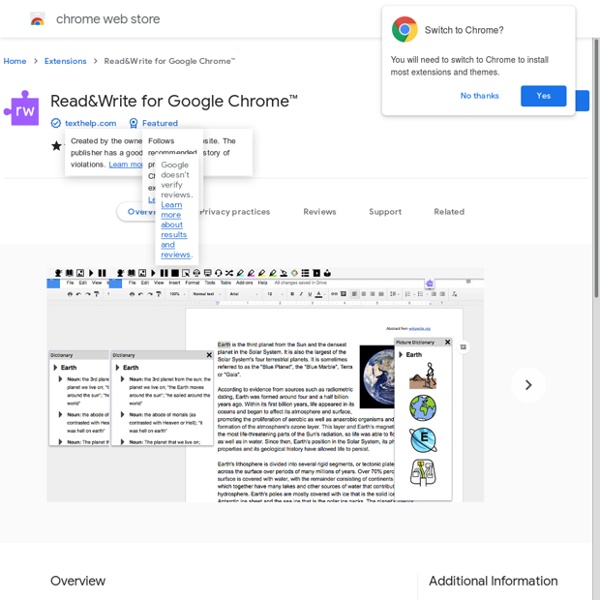 Read&Write for Google™ Pearltrees