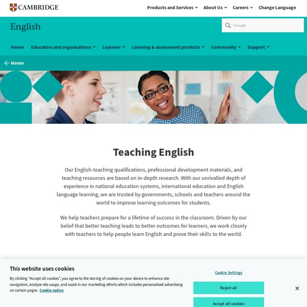 Teaching English resources and qualifications Pearltrees
