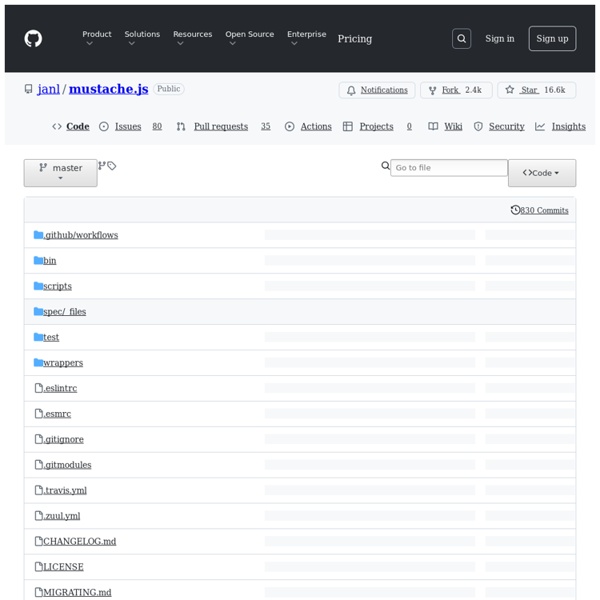 Janl/mustache.js Pearltrees